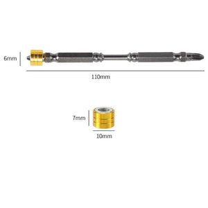 65mm/110mm Screwdriver PH2 Magnetic Bit Phillips Single/Double Head  1/4 inch Hex Shank D1 Steel For Electric Screw Driver