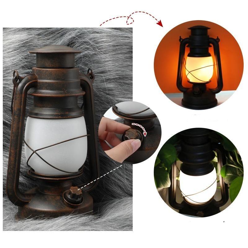 Classical LED Portable Remote Control Waterproof Flame Lamp