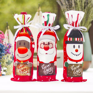 Christmas Decorations for Home Wine Bottle Cover