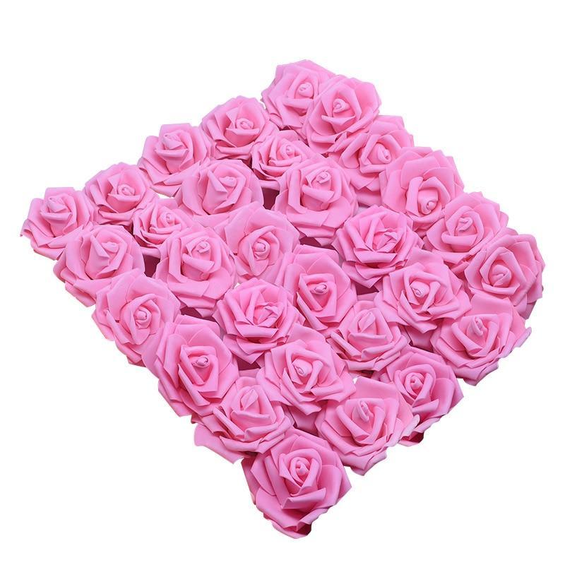 10/20/30Pcs 8CM PE Foam Rose Flowers Head for Home Decoration