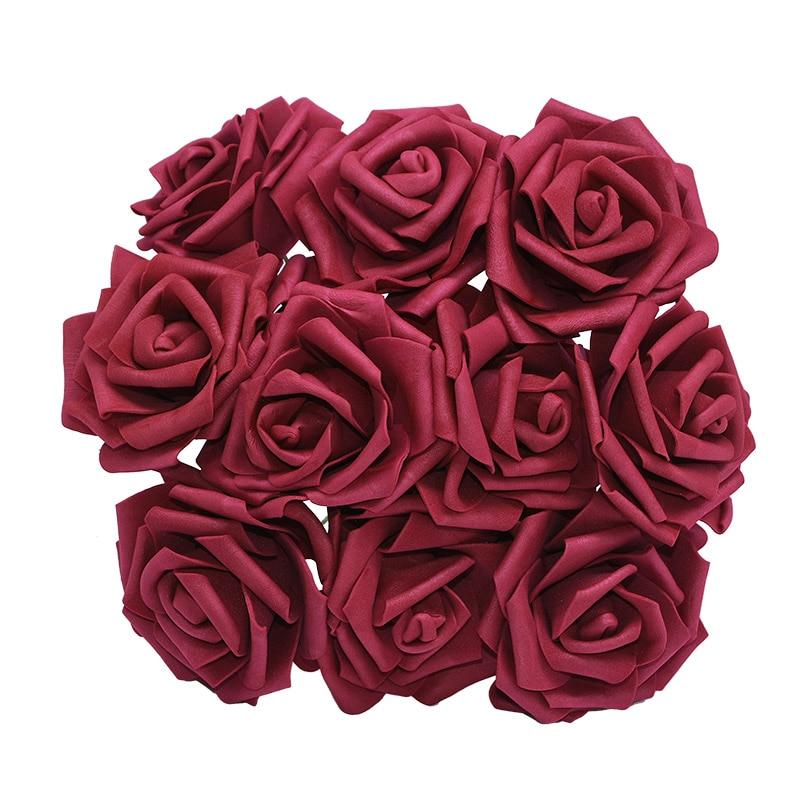 10/20/30Pcs 8CM PE Foam Rose Flowers Head for Home Decoration