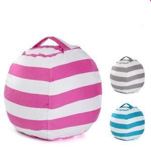 New Bean Bag Storage Stuffed Kids Sit Plush Toy Organizer