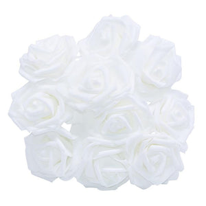 10/20/30Pcs 8CM PE Foam Rose Flowers Head for Home Decoration