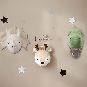 Ins Style Dinosaur Stuffed Animal Head Wall Decoration