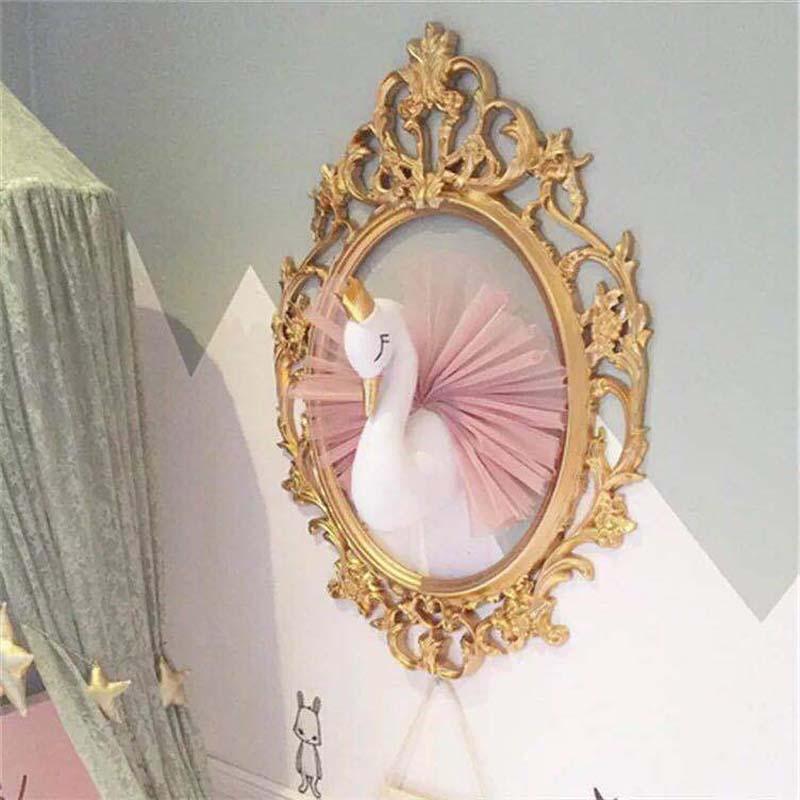 3D Animal Heads Swan Wall Hanging Decor