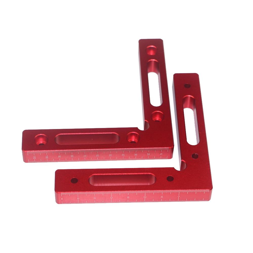 Positioning Fixture Ruler with Metric inch scales Alloy 90 Degree Precise Corner Woodworking Clamping Square Right Angle Clamps