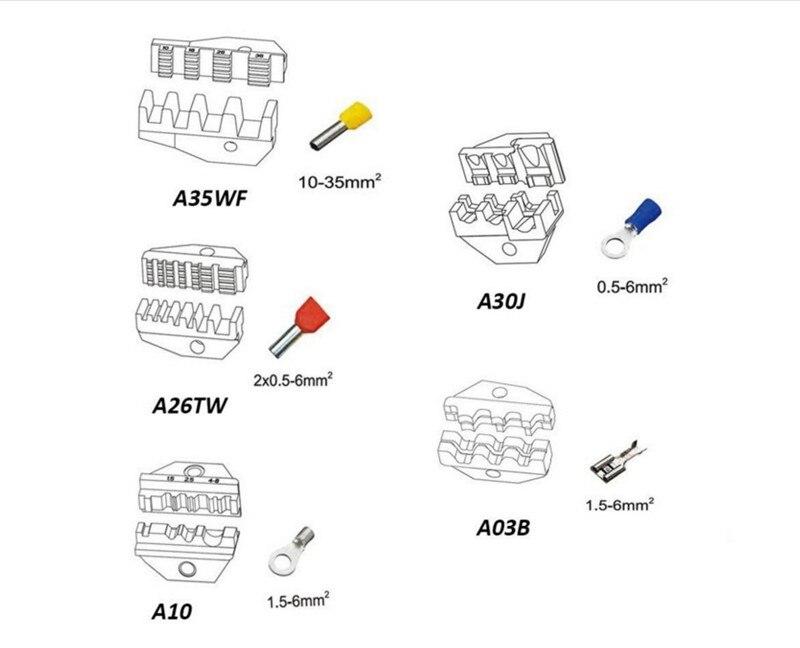 Wire Crimper Set Decrustation Engineering Ratchet Terminal Crimping Plier Hand Tool with Screwdriver 4 Spare Terminals