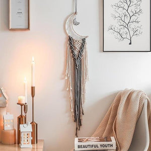 Nordic Star Moon Macrame Dream Catcher