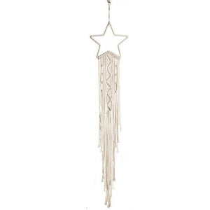 Nordic Star Moon Macrame Dream Catcher