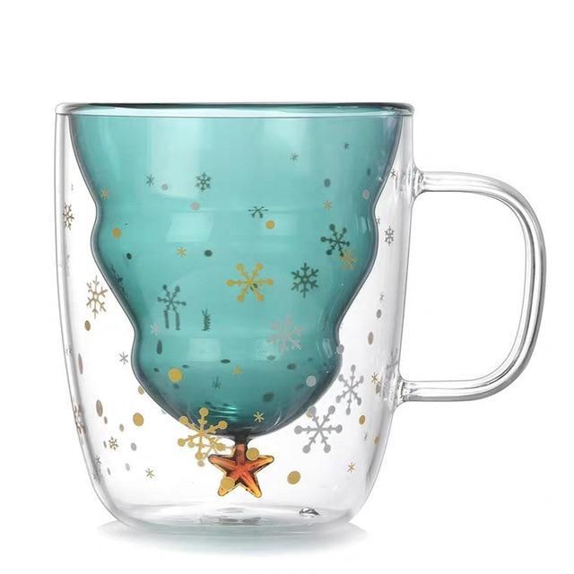 300 ML Creative Christmas Tree Glass Cup