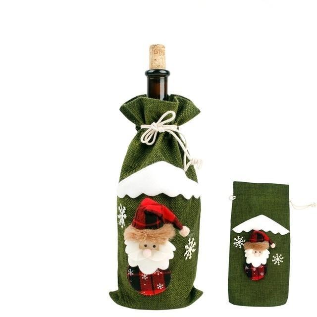 Christmas Decorations for Home Wine Bottle Cover